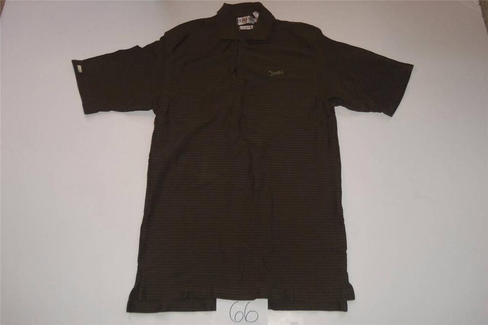 Tehama Coors Golf Polo Shirt XLarge Striped Ribbed -091466